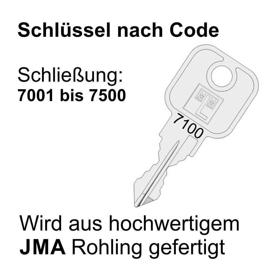 MLM 7001-7499 Nachschlüssel