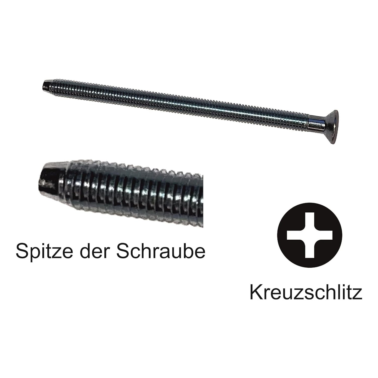 Standard Zuverlässige Zylinderbefestigung: Stulpschraube M5 x ab 40 mm Zur Zylinder Befestigung, Gewinde mit Spitze, verzinkt