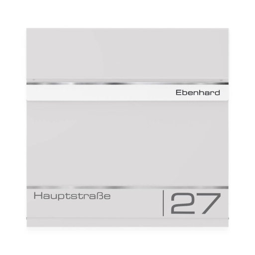 Metzler Gravurplatte Name verschiedene Farben für Briefkasten Hermann