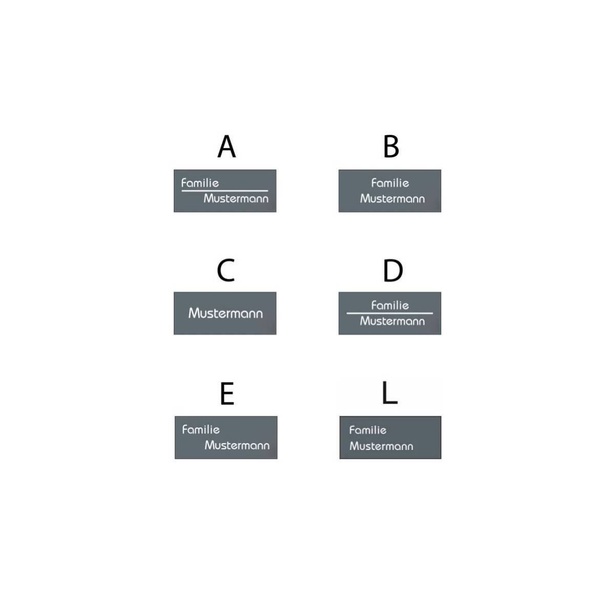 Metzler Türklingel Wester verschiedene Farben mit Gravur