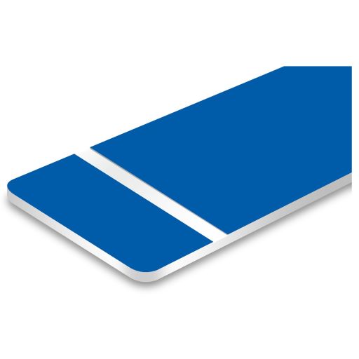 Premium Klingelschild stabile Ausführung mi Facette selbstklebend - Made in Germany - Namensschild mit Gravur - graviertes Schild für Haustür, Briefkasten - Briefkastenschild Wetterfest
