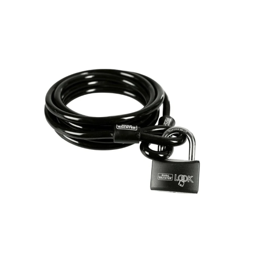 Burg-Wächter Spiralkabel 750 + Vorhängeschloss 402