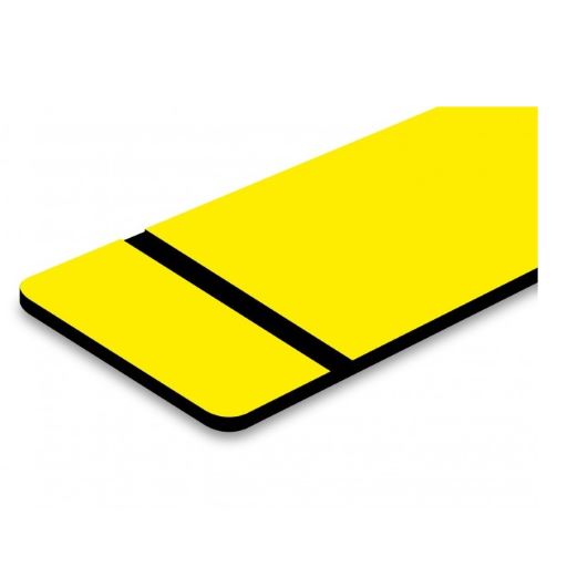 Premium Klingelschild stabile Ausführung mi Facette selbstklebend - Made in Germany - Namensschild mit Gravur - graviertes Schild für Haustür, Briefkasten - Briefkastenschild Wetterfest