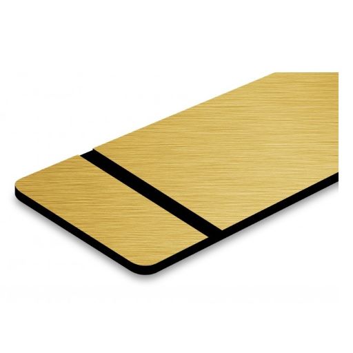Premium Klingelschild stabile Ausführung mi Facette selbstklebend - Made in Germany - Namensschild mit Gravur - graviertes Schild für Haustür, Briefkasten - Briefkastenschild Wetterfest