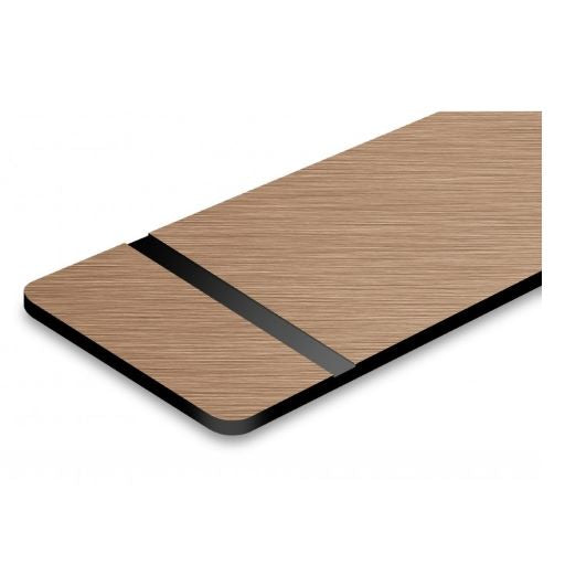 Premium Klingelschild stabile Ausführung mi Facette selbstklebend - Made in Germany - Namensschild mit Gravur - graviertes Schild für Haustür, Briefkasten - Briefkastenschild Wetterfest