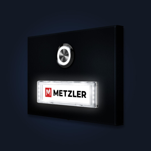 Metzler Türklingel Abakos verschiedene Farben mit austauschbarem Namensschild