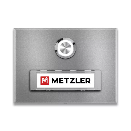 Metzler Türklingel Abakos verschiedene Farben mit austauschbarem Namensschild