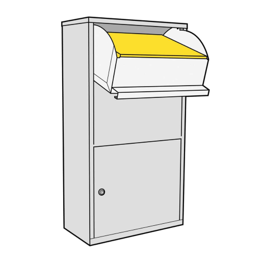 Metzler Paketbox Avalon 1 mit Ständer Anthrazit mit Gravur