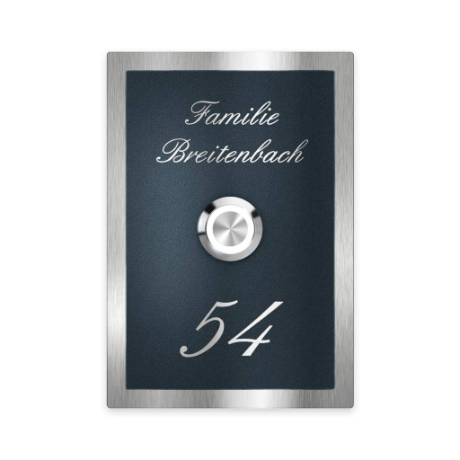 Metzler Türklingel Decker Anthrazit mit Gravur