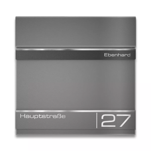 Metzler Gravurplatte Name verschiedene Farben für Briefkasten Hermann