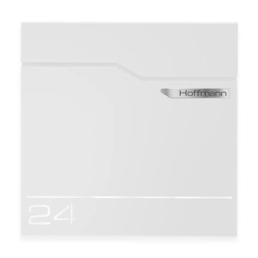 Metzler Gravurplatte Name Edelstahl für Briefkasten Hoffmann