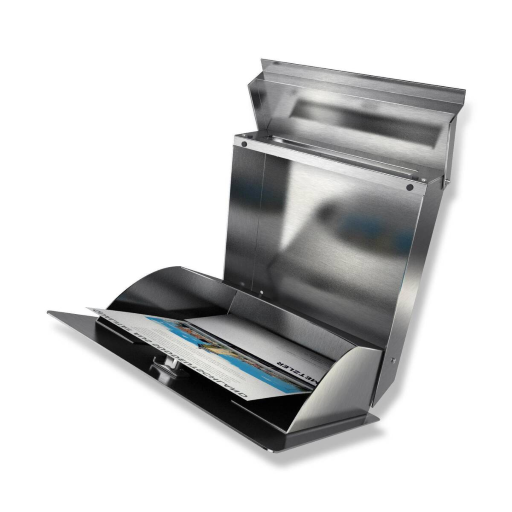 Metzler Briefkasten Modell 02 verschiedene Farben mit Gravur optional mit Zeitungsfach
