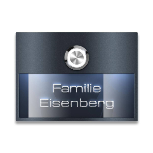 Metzler Türklingel Otto verschiedene Farben mit 3D-LED-Namensschild