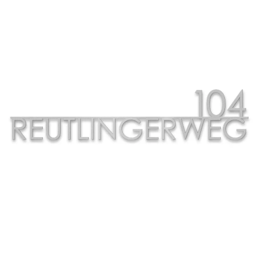 Metzler Haustürschriftzug Edvin verschiedene Farben mit Straße & Hausnummer