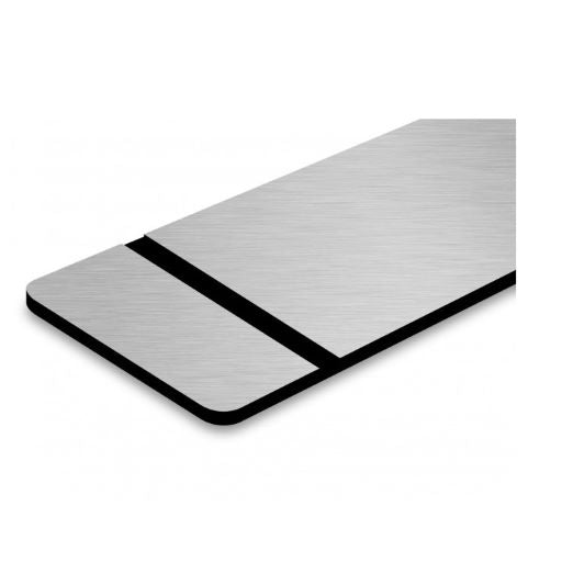 Premium Klingelschild stabile Ausführung mi Facette selbstklebend - Made in Germany - Namensschild mit Gravur - graviertes Schild für Haustür, Briefkasten - Briefkastenschild Wetterfest