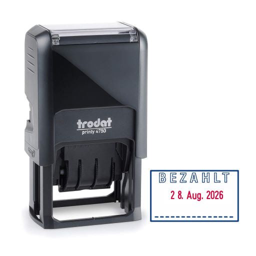 Trodat Printy 4750/L verschiedene Texte mit Datum