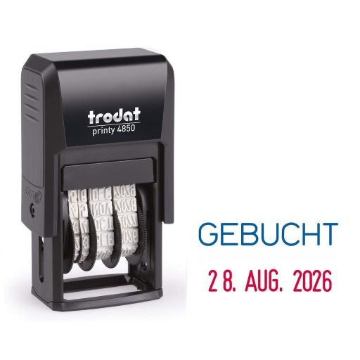 Trodat Printy 4850/L verschiedene Texte mit Datum