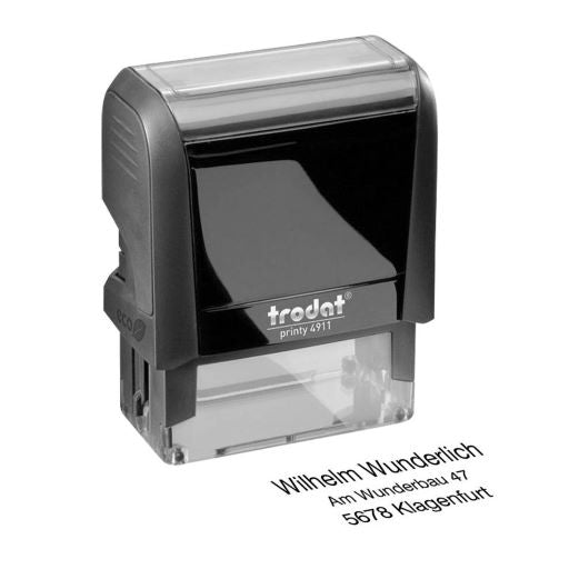 Trodat Printy 4911 mit individuellem Text 3-zeilig