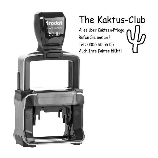 Trodat Professional 5200 mit individuellem Text/Logo