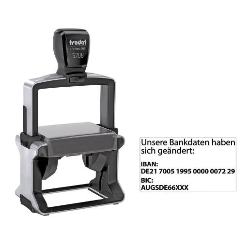 Trodat Professional 5208 mit individuellem Text/Logo
