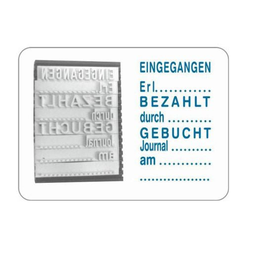 Trodat Professional 5430/L verschiedene Texte mit Datum