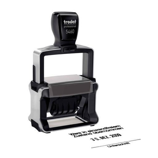 Trodat Professional 5460 mit Datum und individuellem Text