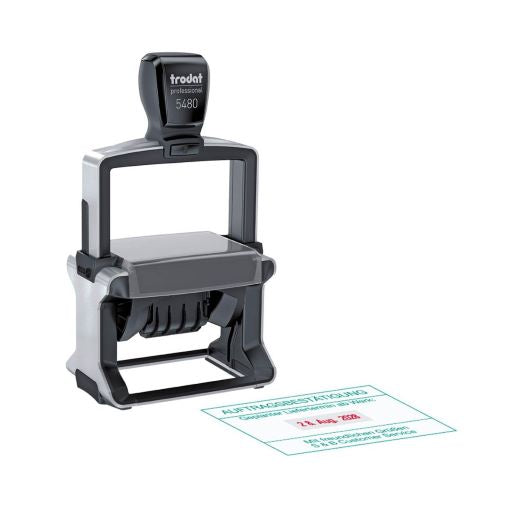 Trodat Professional 5480 mit Datum und individuellem Text