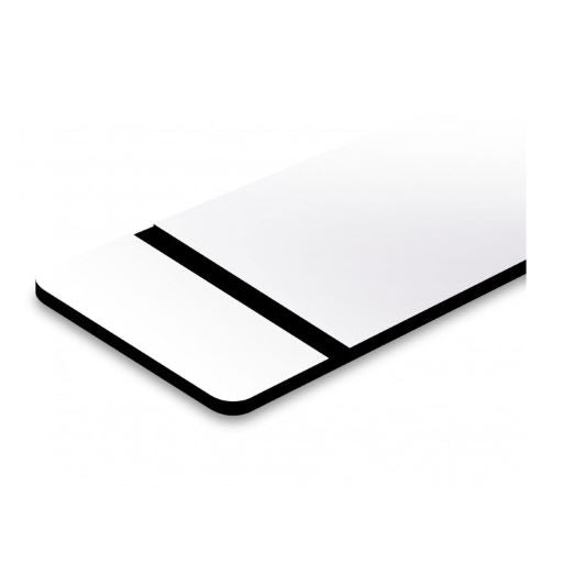 Premium Klingelschild stabile Ausführung mi Facette selbstklebend - Made in Germany - Namensschild mit Gravur - graviertes Schild für Haustür, Briefkasten - Briefkastenschild Wetterfest