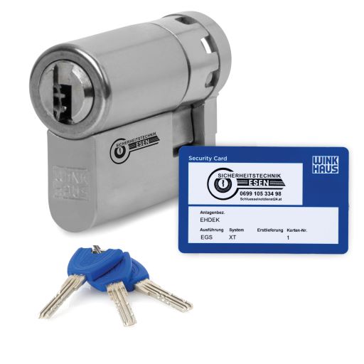 Winkhaus keyTec X-tra Profil-Halbzylinder - verschiedene Längen