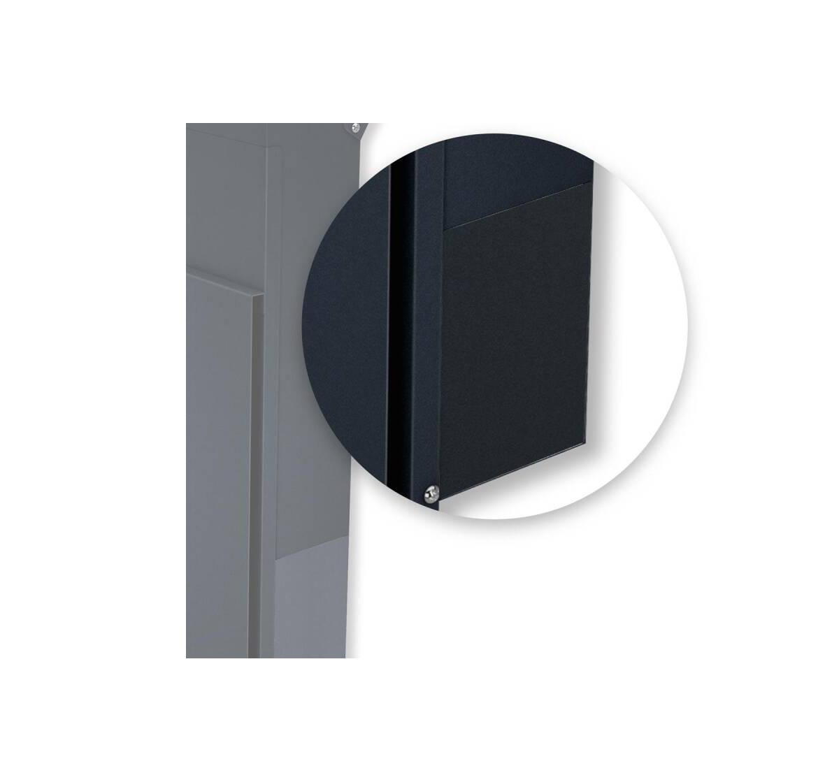 Metzler Briefkasten Cube Standbriefkasten verschiedene Farben mit Gravur