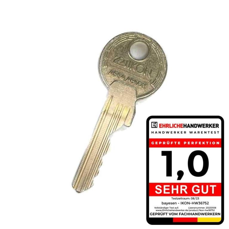 IKON Ersatzschlüssel EW Stadtwerke München - Schließung Code HW36752 - Schlüssel - Nachschlüssel - Zusatzschlüssel - Notschlüsselkasten - Schließung