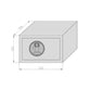 BASI EMT 200 Fingerprint Elektronik-Möbel-Tresor, Elektronikschloss mit Fingerprint, 2 Notschlüssel