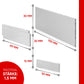 Premium Schilder Set zum Beschriften Namensschild Haustür Schild, Klingelschild, Briefkastenschild, Türschild selbstklebend + 2 Aufkleber Etiketten