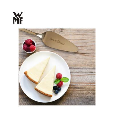 WMF NUOVA Kuchenbesteckset mit Wunschgravur vergoldet 2-teilig