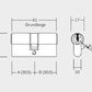 Winkhaus keyTec RPE Profil-Doppelzylinder - verschiedene Längen